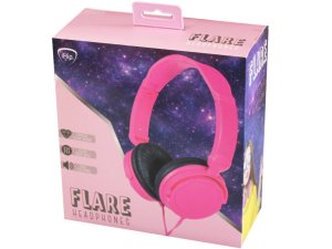 Bulk AB740 Ihip Flare Deep Base Over Ear Headphones In Pink