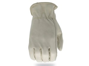 Bulk AB239 Grx Tradesman Series 2500 White Leather Driver Work Gloves 