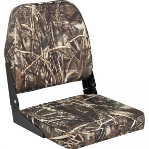 Attwood 98395CAMO Attwood Swivl-eze Low Back Padded Flip Seat - Camo