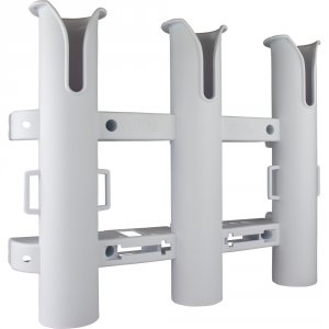 Seadog 325032-1 Sea-dog Triple Threat Three Pole Rod Holder - White