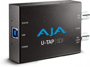 Aja U-TAP-SDI U Tap Sdi Simple Usb 3.0 Powered Sdi Capture Device