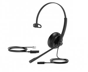 Yealink 1308023 Wideband Binaural Headset For  Ip Phone - Leather Ear 