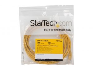 Startech 6F4771 10 Ft Yellow Molded Cat5e Utp Patch Cable - Make Fast 