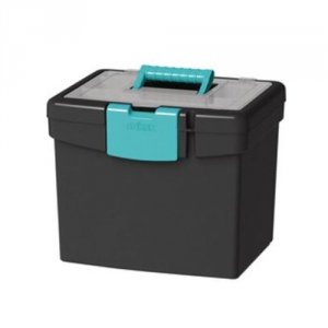 Storex STX 61414B02C File Storage Box With Xl Storage Lid - External D