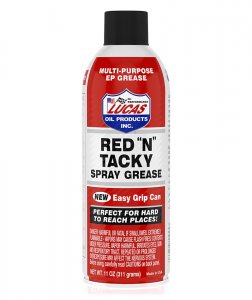 Lucasoil AVE 11025 Lucas Oil Red N Tacky Grease Aerosol 11oz