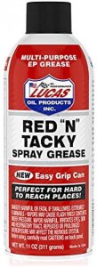 Lucasoil AVE 11025 Lucas Oil Red N Tacky Grease Aerosol 11oz