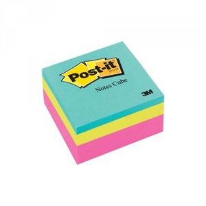 3m MMM 2027RCR Post-it® Notes Cube - Pink Wave - 400 X Assorted - 3 X