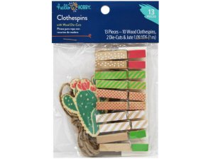 Bulk AC520 Hello Hobby Decorative Craft Clothespins