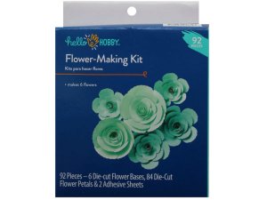 Bulk AC522 Hello Hobby 92 Piece Aqua Flower Making Kit