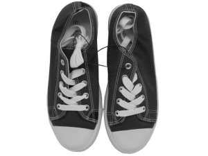 Bulk AC139 Women039;s Black Low Top Sneaker Shoes In Assorted Sizes