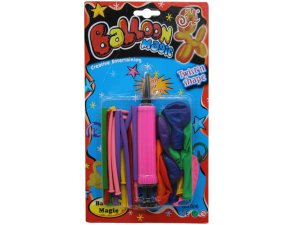 Bulk GA144 21 Count Twist And Shape Balloons With Pump