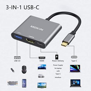 Mokin B08TWKNV13 Usb C To Hdmi Multiport Adapter, Type C Hub Thunderbo