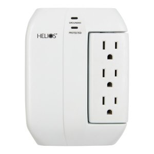 Helios AS-HP-5R 5out 2usb Surge Wall Tap