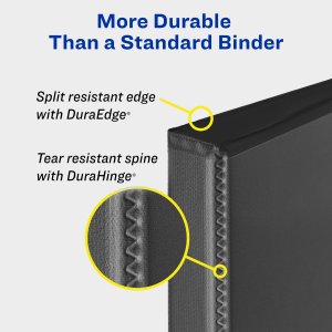 Avery ACC 17021 Averyreg; Durable View 3 Ring Binder - 1 12 Binder Cap