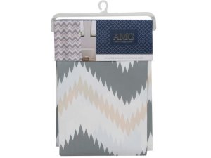 Bulk AC578 Amg Bath Collection 70quot; X 72quot; Blush Zig Zag Print P