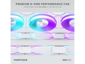 Phanteks PH-F120D30_DRGB_PWM_WT01 Casefans  Ph-f120d30_drgb_pwm_wt01 R