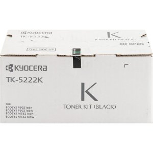 Original Kyocera KYO1T02R90US1 Tk-5222k Toner Cartridge - Black - Lase