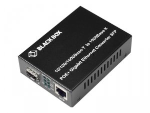 Black LGC215A-R2 Media Converter 101001000 Ethernet Poe+ Sfp