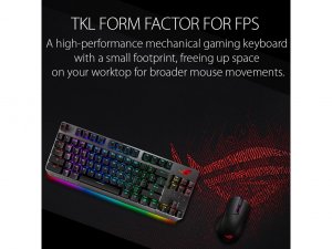 Asus X801STRIXSCOPETKLD/R Kb X801 Strix Scope Tkl D Rd Rgb Gaming Cher