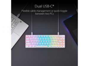 Asus M602FALCHIONACE/NXRD Kb M602 Falchion Ace Nxrd Wht Us Pbt Lubed R