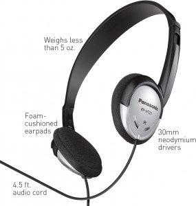 Panasonic PAN RPHT21 (r) Rp-ht21 Ht21 Lightweight Headphones With Xbs(