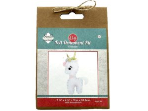 Bulk AC312 Needle Creations D.i.y Felt Unicorn Ornament Kit