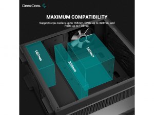 Deepcool R-CC360-BKAPM3-G-1 Cc360 M-atx Airflow Case