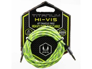 Bulk AC463 Celltronic Hi-vis Titanium 6 Foot Tangle Free Auxiliary Aud