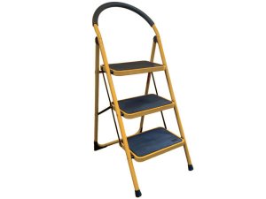 Bulk GA111 3-step Metal Body Ladder With Foot Grip And Foam Handle