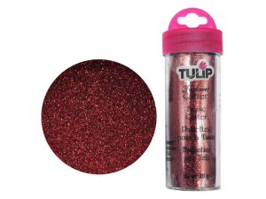 Bulk AC500 Tulip Red Fabric Glitter 0.63 Oz.