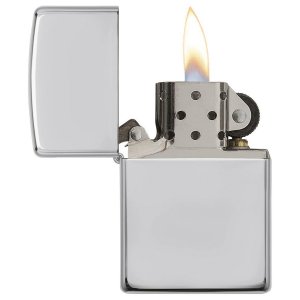 Zippo 15 Windproof Lighter High Polish Sterling Silver Finish Classic 