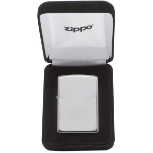 Zippo 15 Windproof Lighter High Polish Sterling Silver Finish Classic 