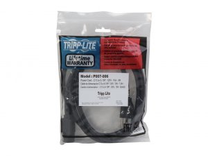 Tripp  6ft Computer Power Cord Cable 5-15p To C13 Heavy Duty 15a 14awg