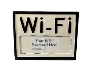 Bulk AC696 8.75quot;x7quot; Decorative Stand Up Wi-fi Home Drrcor Sign