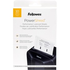 Fellowes FEL 4015501 Powershred Performance+ Lubricant Sheets - Dust R