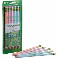 Dixon DIX X13710 Dixon Wood Pencils - Graphite Lead - Assorted Wood Ba