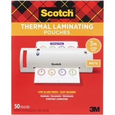 3m MMM TP385450M Scotch Laminating Pouch - Laminating Pouchsheet Size: