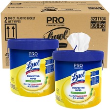 Reckitt RAC 99856CT Lysol Disinfecting Wipe Bucket Wwipes - Lemon Amp;