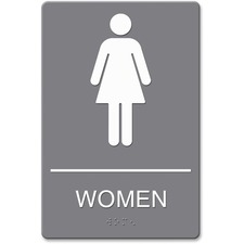 Donghe HDS 4816 Headline Signs Ada Women Restroom Sign - 1 Each - Wome