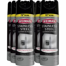 Weiman WMN 49ACT Stainless Steel Cleanerpolish - Aerosol - 17 Oz (1.06