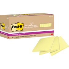 3m MMM 654R24SSCYCP Pad,post It,24pk,yl