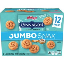 Kelloggs KEB 24741 Keebler Jumbo Snax Cereal Snack - Cinnamon - 5.40 O