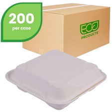 Ecoproducts ECO EPHC93NFA Eco-products Hinged Clamshell Containers - S