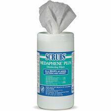 Itw ITW 96365 Scrubs Medaphene Plus Disinfecting Wipes - Wipe - Citrus