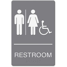 Donghe HDS 4811 Headline Signs Ada Wheelchairrestroom Image Sign - 1 E