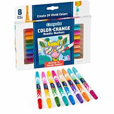 Crayola CYO 588315 Color Change Doodle Markers - Chisel Marker Point S