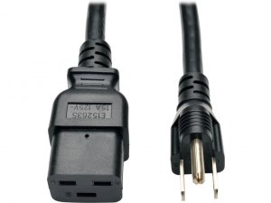 Tripp  8ft Power Cord Adapter Cable 5-15p To C19 Heavy Duty 15a 14awg 