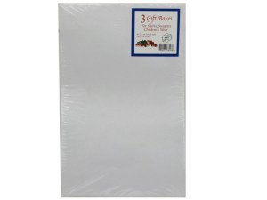 Bulk AC809 Large 3 Pack 14quot; X 9quot; White Gift Box