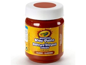 Bulk AC712 Crayola 2oz Washable Kids Paint In Fuzzy Wuzzy Brown