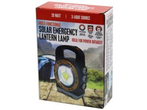 Bulk AB986 20 Watt 3-light Source Multi-functional Solar Emergency Lan